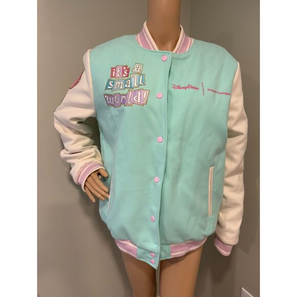 Disney Jackets & Blazers - WDW Parks Stoney Clover Lane "It's a Small World" Letterman Jacket- Size Medium